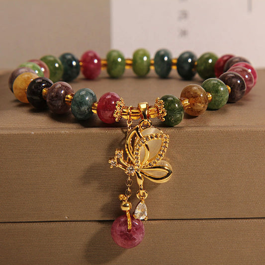 Colorful Bracelet Women's High-grade Butterfly