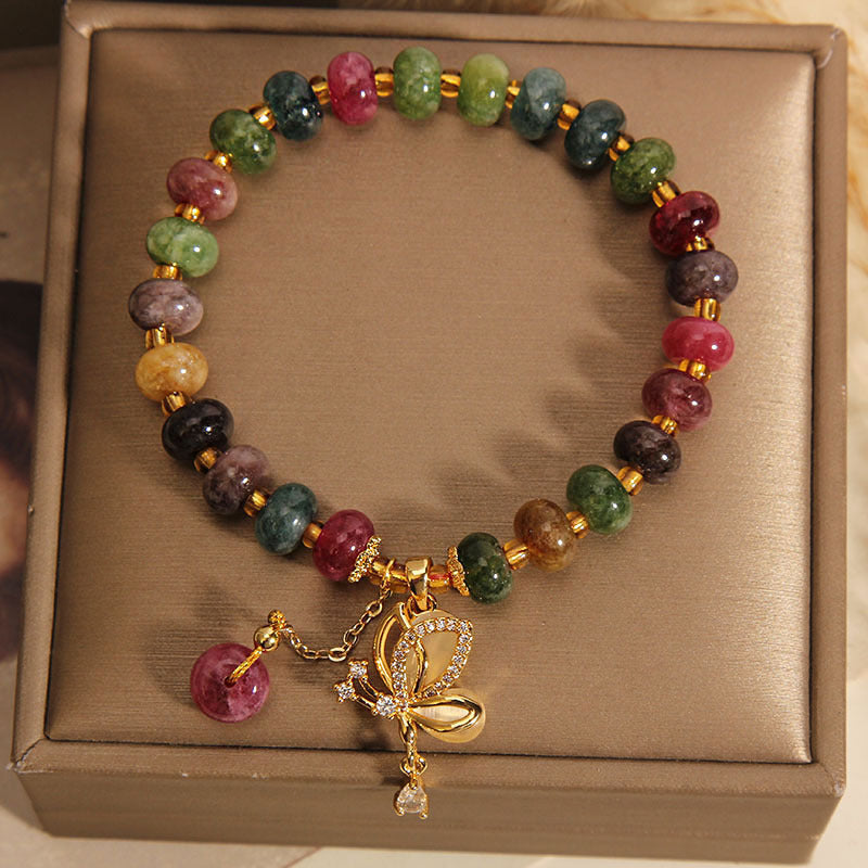Colorful Bracelet Women's High-grade Butterfly