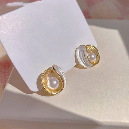 Starry Sky Quicksand Design Elegant High-grade Earrings