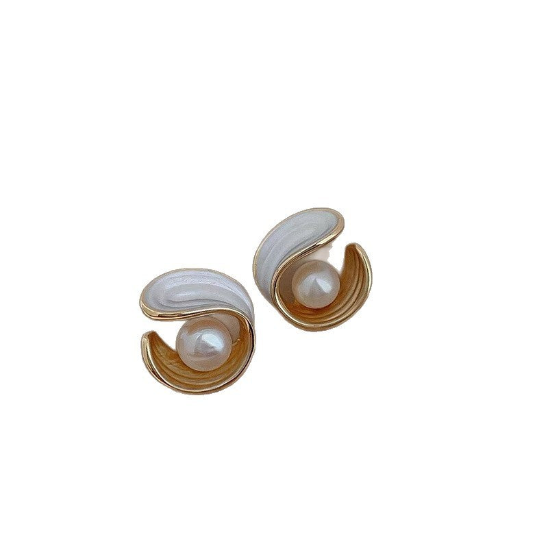 Starry Sky Quicksand Design Elegant High-grade Earrings