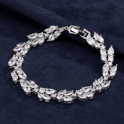 Micro Inlaid Zircon Bracelet Women's Special-interest Design