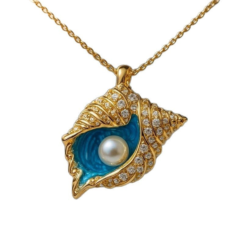 Conch Necklace Pendant Encounter Seaside Dream Time