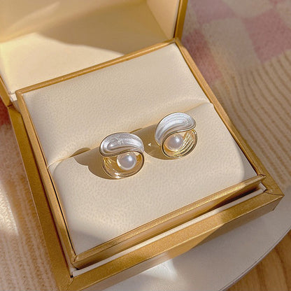 Starry Sky Quicksand Design Elegant High-grade Earrings