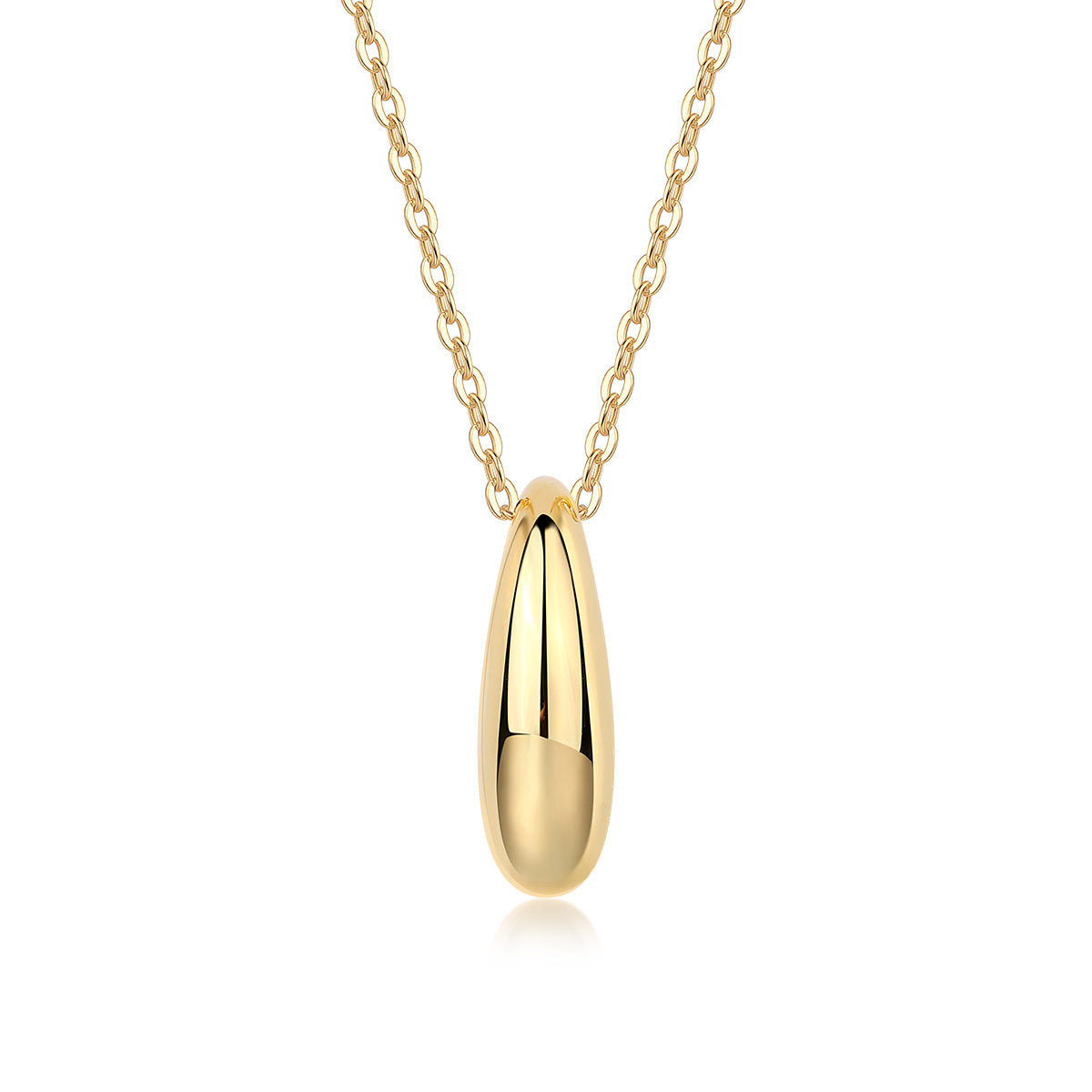 First Encounter - A Fashionable And Trendy Diamond Pendant Necklace Set With Moissanite S925 Sterling Silver And Gold Plating
