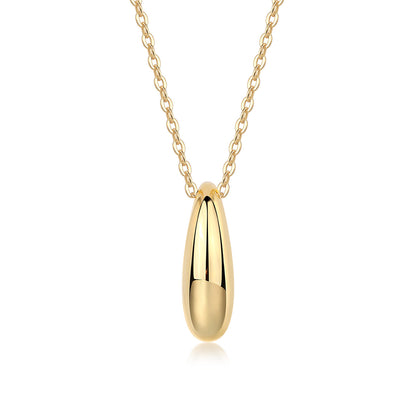 First Encounter - A Fashionable And Trendy Diamond Pendant Necklace Set With Moissanite S925 Sterling Silver And Gold Plating