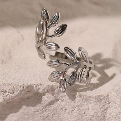 Simple Titanium Steel Ring Opening Does Not Fade