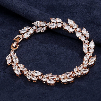Micro Inlaid Zircon Bracelet Women's Special-interest Design