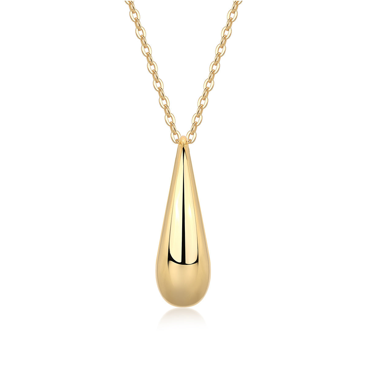 Evening Love - A Fashionable And Trendy Diamond Pendant Necklace Set With Moissanite S925 Sterling Silver And Gold Plating