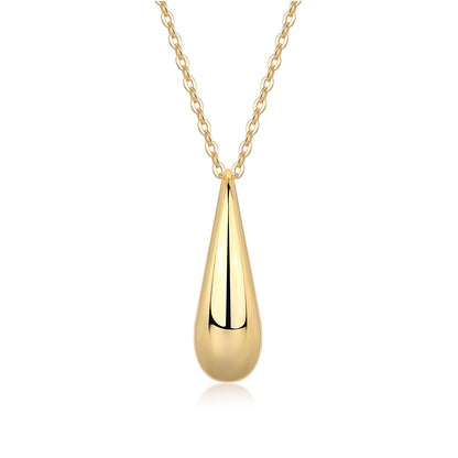 Evening Love - A Fashionable And Trendy Diamond Pendant Necklace Set With Moissanite S925 Sterling Silver And Gold Plating